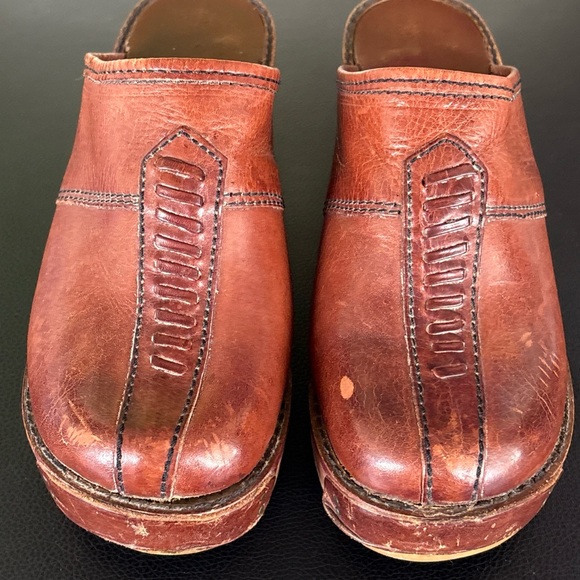 Woodwork by Thom McAn Vintage 1970s Clogs - Picture 2 of 11